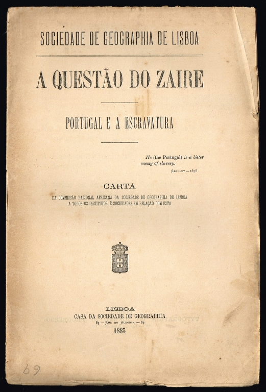 A QUEST�O DO ZAIRE Portugal e a Escravatura